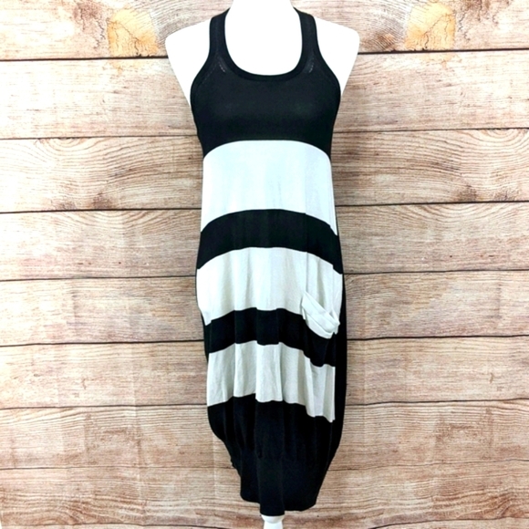 Y-3 Yohji Yamamoto × Adidas color block knit halter dress - Picture 1 of 7